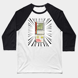 Retro Handheld Game (black print) Baseball T-Shirt